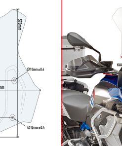 Alternative view of PARABRISAS GIVI BMW R1200/R1250GS 5142DT
