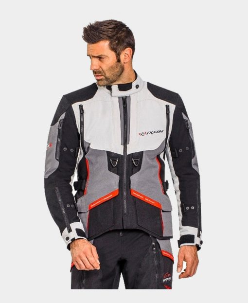 CAMPERA IXON RAGNAR 3 EN 1 IMPERMEABLE 4 ESTACIONES GREY/RED - Image 3